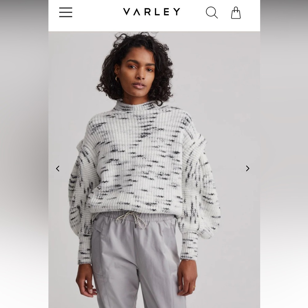 NWT Varley Belgrave Knit Marled Sweater XS